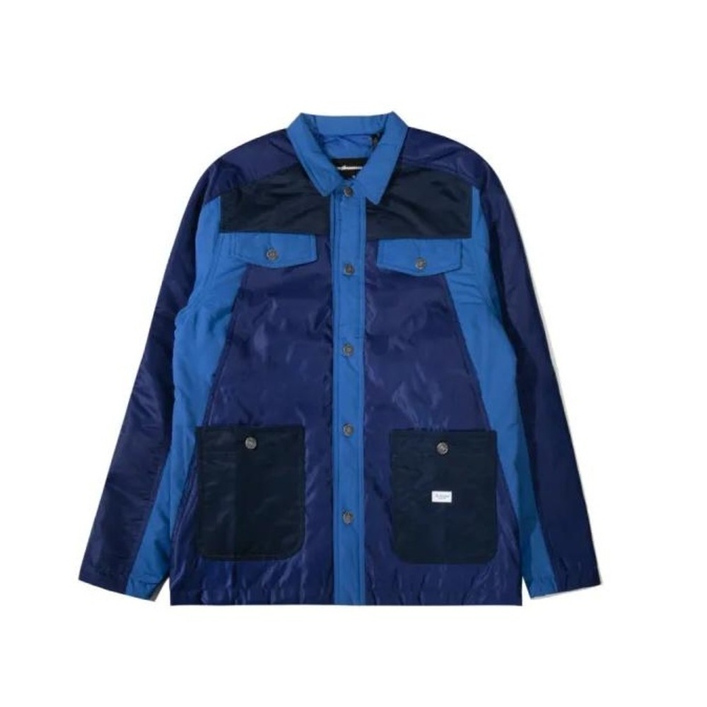 NWT The Hundreds Color-Block Button-Up Multi-Pocket Collared Jacket Small